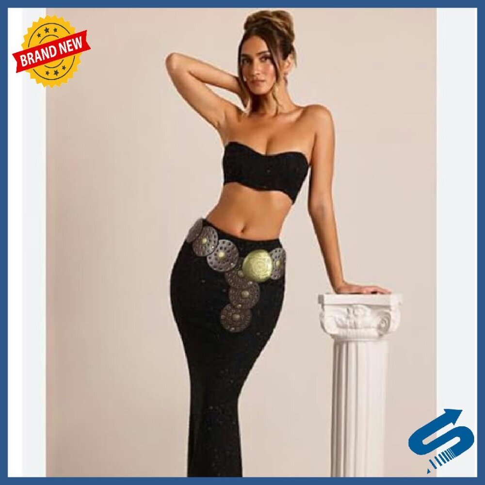 Wide Disc Belt Western Style PU Leather Adjustable 45-59in Length - Picture 4 of 6